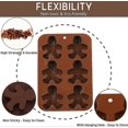 thumbnail image 2 of Silicone Gingerbread Man Chocolate Molds 6-Cavity Baking Mold for Candy, Cake, Ice Cubes, 2 of 5