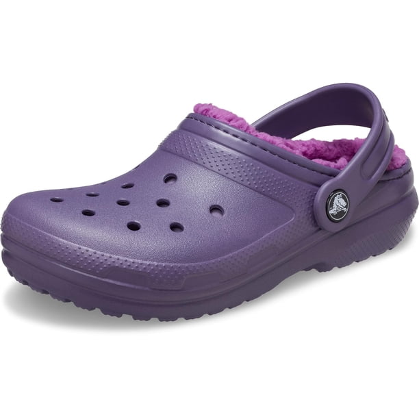 Crocs Classic Forro Infantil Zueco Nightshade Talla 6 Mediano