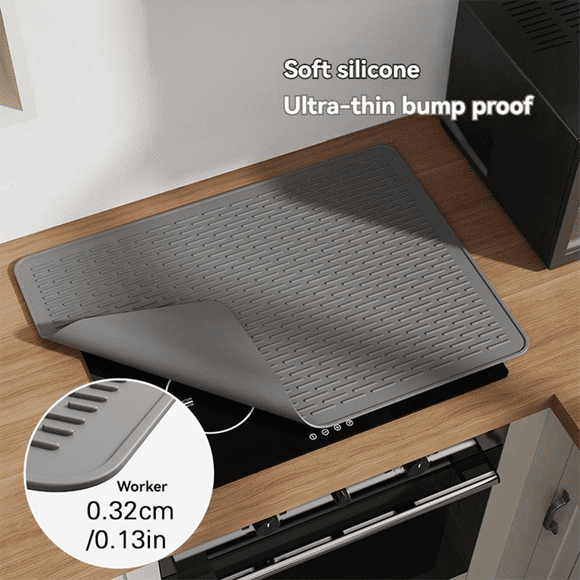 Stove Top Covers for Electric Stove 30X20.8inch Extra Large Stove Cover Heat Resistants Silicone Stove Top Protector Mat