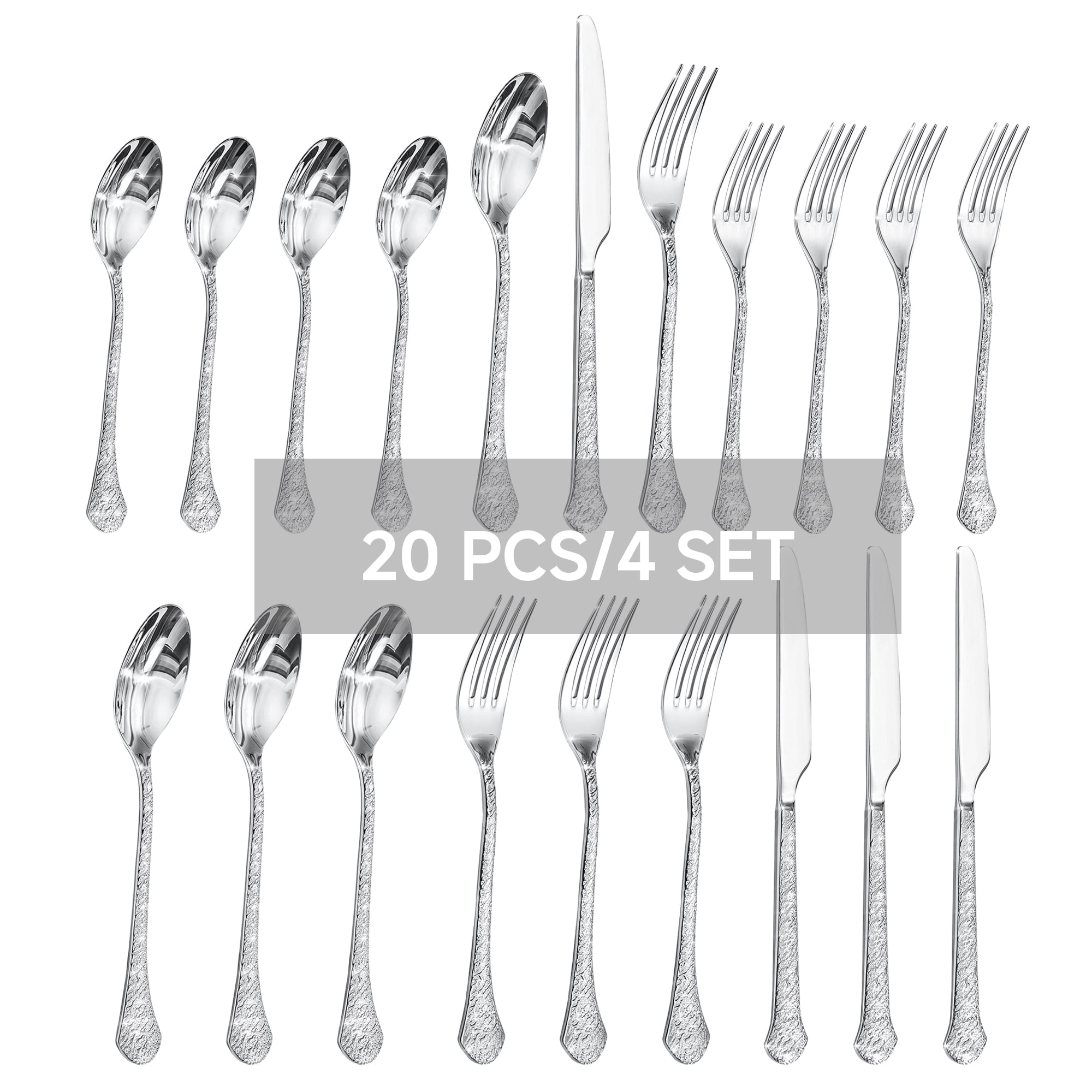 2 pack) The Pioneer Woman Mazie Flatware Set, 20-Piece, Service