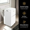 thumbnail image 4 of Whirlpool 5,500 BTU (8,000 ASHRAE) 200 Sq ft 115-Volt Portable Air Conditioner with Remote, White, WHAP081BWC, New, 4 of 15