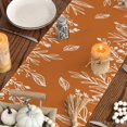 thumbnail image 7 of mubwai Orange Floral Fall Table Runner, Seasonal Autumn Kitchen Dining Table Decoration for Home Party Decor 13x36 Inch, 7 of 7