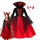 thumbnail image 3 of Disfraz de bruja morada para niñas, disfraz de Halloween, cosplay, Purim, carnaval, fiesta, vestido de princesa para niñas pequeñas, vestido de fiesta, 3 of 5