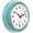 Robin Egg Blue, variant on Retro Wall Clock 9.5 Inch Blue Kitchen 50's Vintage Design Round Silent Non Ticking Battery Operated Quality Quartz Clock (Robin Egg Blue)