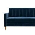 DHP Celine Futon with Storage, Navy Velvet