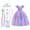 Purple+ps, variant on KAWELL Little Girls Sofia Princess Costume Birthday Christmas Party Halloween Cosplay Fancy Dress Up Outfits w/Accessories