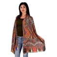thumbnail image 5 of Peach Couture Womens Soft Fashion Artistic Digital Print Long Scarf Wrap Shawl, 5 of 10