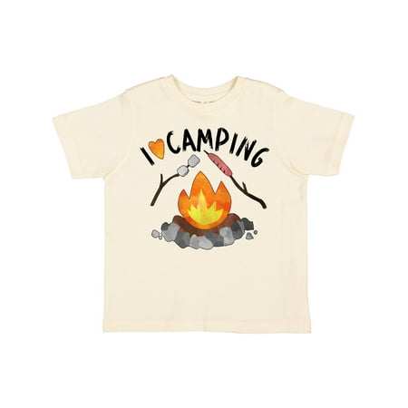 

Inktastic I Love Camping- Campfire Hot Dog Marshmallows Gift Toddler Boy or Toddler Girl T-Shirt