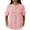 A-Pink219, variant on Womens Blouse Mandarin Collar Short Sleeve Side Button Shirt Cotton Lined Lightweight Loose Fit Elegant Casual Top