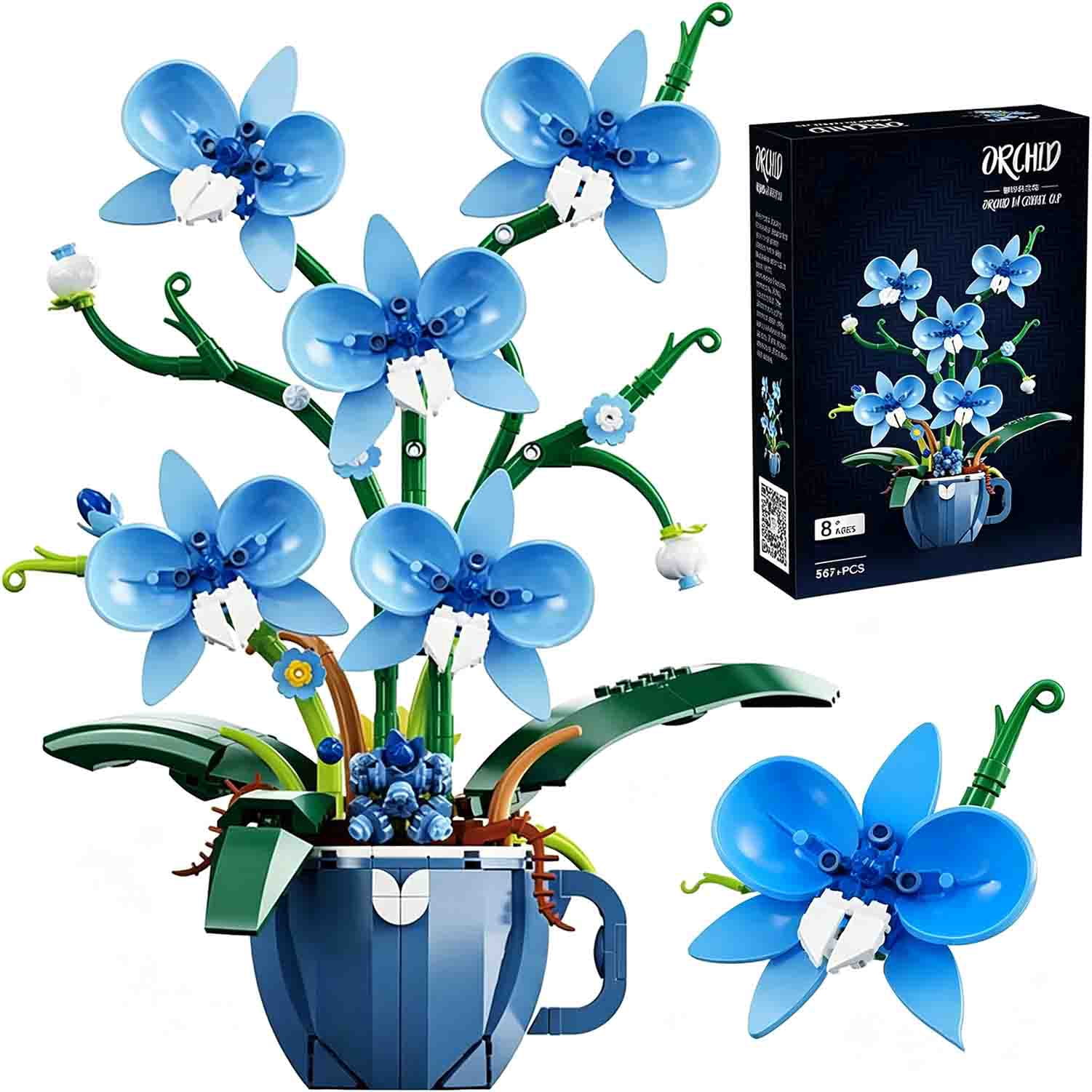 Honchoes, Hydrangea Bouquet Building Set, Compatible with Lego