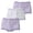 Purple, variant on CYRBOKO Girls' Boxer Briefs 3 Pack, Breathable Soft Stretchy Cotton Girls Underwear Pink Size 6 T