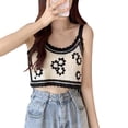 thumbnail image 3 of Chaleco de punto sin mangas para mujer, camiseta sin mangas de punto para mujer, camiseta sin mangas de punto para mujer, camiseta sin mangas de crochet con flores de primera calidad, 3 of 9