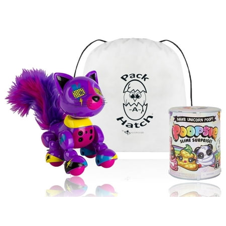 Zoomer Meowzies Lucky W/ Exclusive Pack a Hatch and Unicorn Slime Pack