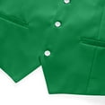 thumbnail image 4 of Wdfiry Men's Suit Vest Solid Color Business Formal Dress Waistcoat Vest with 3 Pockets for Suit or Tuxedo, 4 of 4