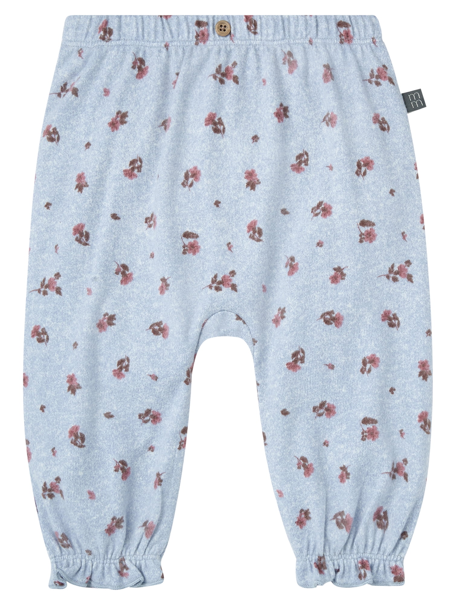 Modern Moments by Gerber Baby Girl Ruffle Collar Top and Hem Pant Outfit Set, 2-Piece, Sizes 0/3 Months - 24 Months