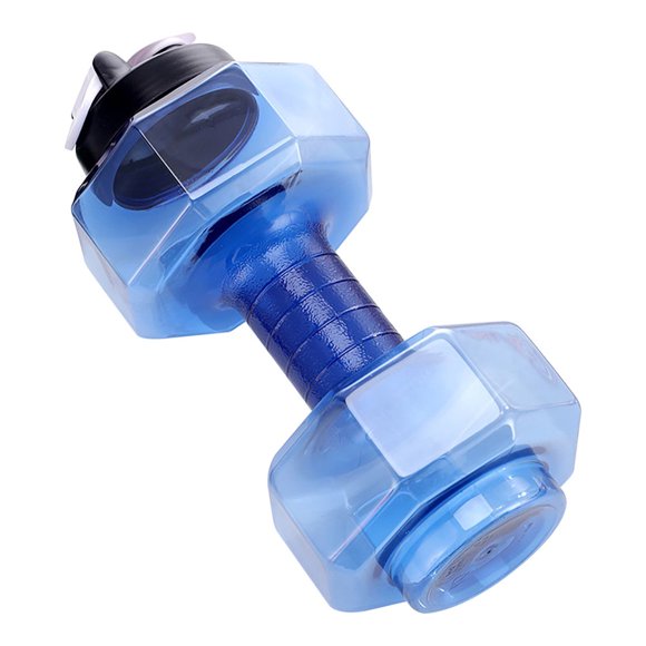 HLONK 2.2L / 74oz Dumbbell Shape Water Bottle Portable weight water bottles Dumbbells Travel Cup for Gym Yoga Running Outdoors Cycling and Camping