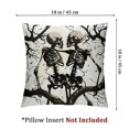 thumbnail image 4 of skeletons skulls tree branch Home Decor Double-Sided Print, Short Plush Pillows Cushion Cases Home Furnishing, 4 of 8