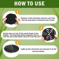 thumbnail image 6 of SCENTORINI Citronella Coils, Natural Lemongrass Coils Incense for Outdoor Camping, Patio with Fireproof Iron Cage, 6 of 7
