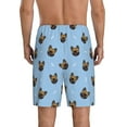 thumbnail image 3 of Naloa french Bulldog Face Men's Short Pajama Pants, Lounge Comfort Shorts with Elasticized Waistband and Side Pockets - 3X-Large, 3 of 9