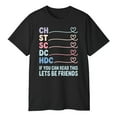 thumbnail image 3 of CH ST SC DC HDC Crochet Abbreviations Shirt – Funny Crochet Lovers Tee, ‘If You Can Read This Let’s Be Friends’ Craft T-Shirt, 3 of 5
