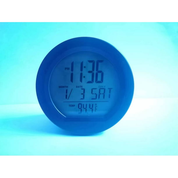 Horloge Numérique Solaire de Voiture Affichage LCD de Température