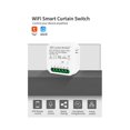 thumbnail image 3 of Módulo de cortina inteligente Tuya WIFI con control remoto por aplicación, 100-240 V CA, compatible con Alexa y Google Home, color blanco, 3 of 5