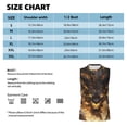 thumbnail image 6 of Xecao Cool Black Gold Dragon Print Men's Tank Top: Sleek Sleeveless Tee for Casual Sports and Beach Occasions-Small, 6 of 7