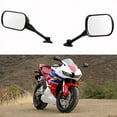 thumbnail image 2 of Motorcycle Rearview Side Mirror for Honda CBR600RR 2003-2012 CBR1000RR 2004-2006 / CBR600 CBR600F4i 2001-2007 / VTR1000 1998-2006 Black OEM Stock Style Racing Mirrors - Left & Right Set, 2 of 6