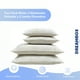 thumbnail image 4 of Paquete de Cuatro Mixto Dreambox Almohadas Estándar y Jumbo Blanca con Plateado, 4 of 7
