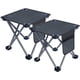 thumbnail image 1 of Taburete plegable de 2 piezas, portátil, carga máxima de 150 kg, mini silla de camping, para exteriores, con bolsa de transporte, para pesca, playa, barbacoa, viajes, 1 of 4