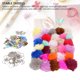 thumbnail image 3 of Accesorios de Llavero de Tassel, Accesorios de Llavero de Bola de Hojaldre Fuire de Conejo Falso Fluffy 30 Set ProncTico Con Anillos Abiertos para la decoración, 3 of 7