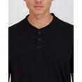 thumbnail image 3 of Real Essentials 3 Pack: Men's Cotton Short & Long Sleeve Henley T-Shirt Performance Activewear (Available In Big & Tall), 3 of 7