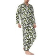 thumbnail image 2 of Bingfone Men's Pajama Set 2 Piece Loungewear PJs, Long Sleeve with Pajama Pants-Soccer and Football, 2 of 7