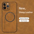 thumbnail image 1 of Para Magsafe iPhone 15 14 13 12 11 Pro Max X XR XS max 14 15 Plus funda de teléfono suave de cuero magnético Vintage de piel de oveja, 1 of 5