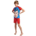 thumbnail image 4 of DC Comics Justice League Superman Toddler Boys Pullover Pajama Shirt and Shorts Sleep Set Toddler to Little Kid, 4 of 5