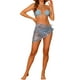 thumbnail image 2 of Conjuntos de bikini de 3 piezas para mujer, con anillo, strapless, con faldas de playa y pareos, talla X-Large, azul claro, 2 of 5