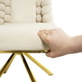 thumbnail image 6 of Dining Chairs Set of 2,Velvet Accent Chairs for Living Room, Vanity Chair with Gold Metal Legs, Upholstered Dining Chairs,360° swivel for bedroom,Living Room, Dining Room, 6 of 15