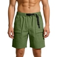 thumbnail image 2 of Stamzod Men's Clothing Lightweight Outdoor Hiking Shorts with Pockets Casual Running Workout Short Pants Army Green C XXXL, 2 of 10