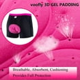 thumbnail image 6 of voofly Women Bike Padded Underwear Lightweight Biking Shorts Quick Dry Cycling Shorts Black Pink M, 6 of 7