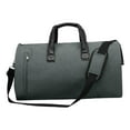 thumbnail image 4 of Bolsa de viaje con funda para carrito, bolsa de fin de semana, impermeable, para llevar en el bolso Gris oscuro, 4 of 9