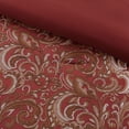 thumbnail image 3 of Regency Heights 8 Pieces Jacquard Comforter Set with Bedskirt and Decor Pillows, King, Red, 3 of 7