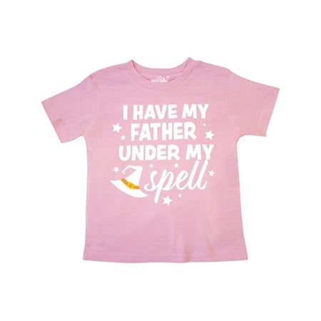 

Inktastic I Have My Father Under My Spell with Cute Witch Hat Gift Toddler Boy or Toddler Girl T-Shirt