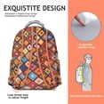 thumbnail image 5 of Boho Aesthetic Laptop Bag - Tribal Print Design, 17 Inch Pocket, Spacious for College Students, Dorm to Library Essentials, 5 of 6