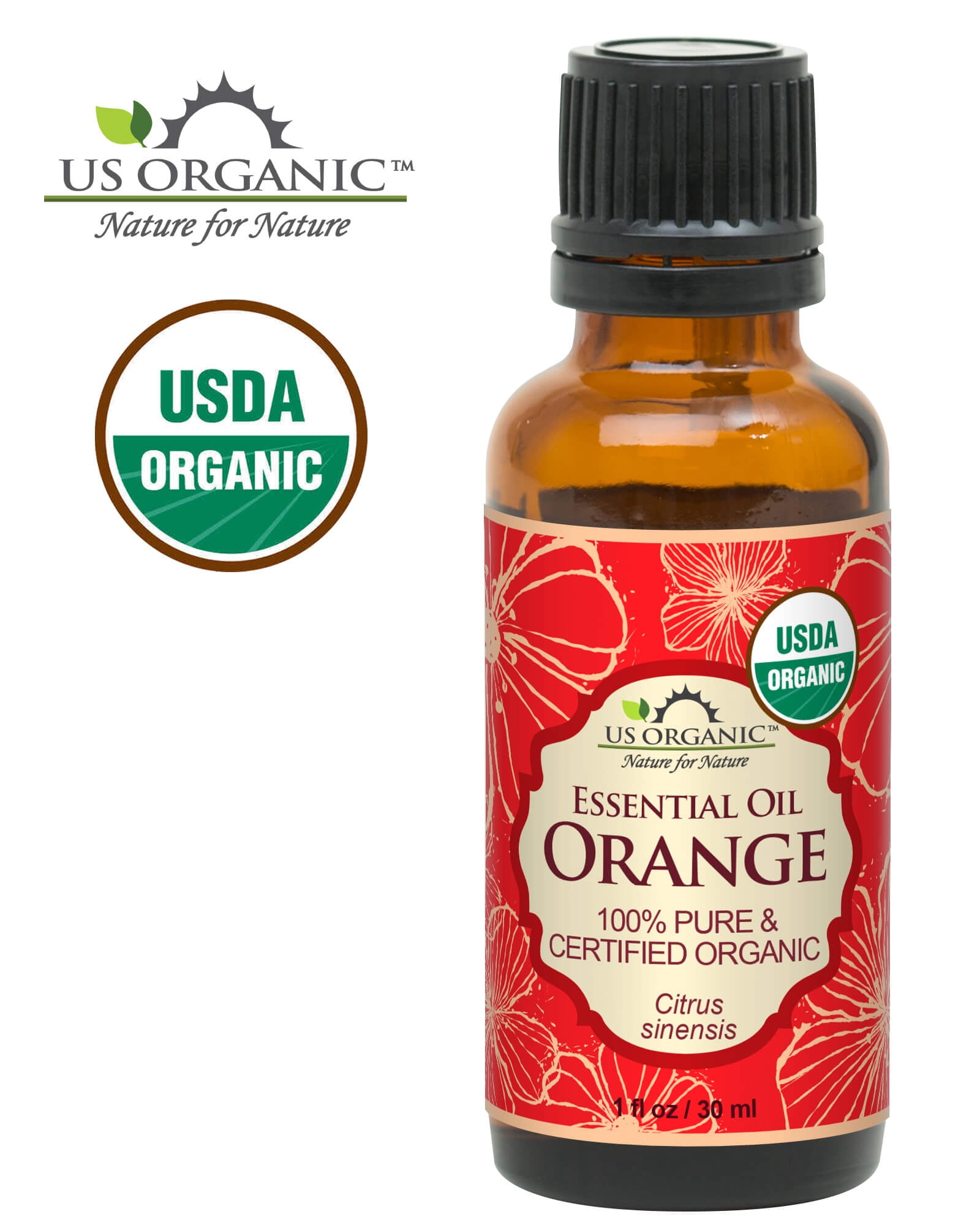 US Organic Sweet Orange Essential Oil, 100% Pure Certified USDA Organic