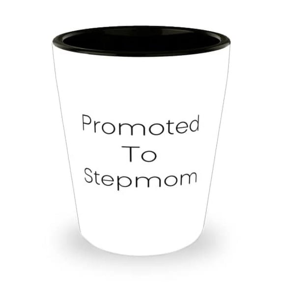 Unique Stepmom Shot Glass, Promoted To Stepmom, Cool for Mother, Mother's Day