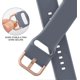 thumbnail image 3 of 3 Pack Compatible with Apple Watch Bands 45mm 44mm 42mm, Soft Silicone Replacement Strap with Classic Clasp for iWatch Series SE 7 6 5 4 3 2 1 for Wom, 3 of 5