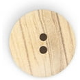 thumbnail image 3 of Dritz Sustainable Wood Round Button, 20mm, Beige, 3 Pack (9 Count), 3 of 7