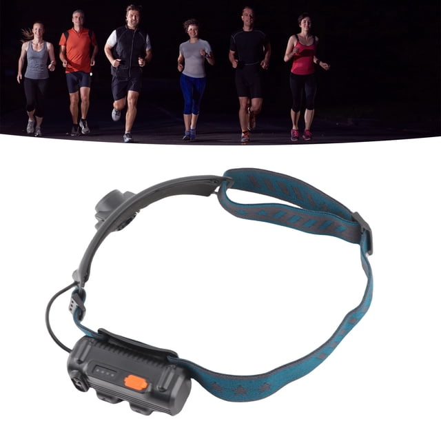 Faro Con Sensor De Luz De Inundación, Fuente De Iluminación Estable, Luz Frontal LED COB Tipo C, Interruptor Antideslizante De Carga ABS Para Acampar