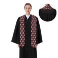 thumbnail image 4 of Fotbe American Football and Fire Flames Printed Class of 2024 Graduation Stole, 4 of 7