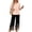Complexion, variant on Womens Lounge Sets 2 Piece Vacation Outfits Button V Neck 3/4 Sleeve Top and Palazzo Pants Suit Elegant Beach Wear